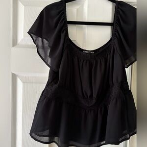 Celebrity Pink Women's Elegant Black Blouse